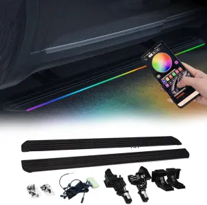 PowerStep Running Boards Fit for Nissan Kicks 2017-2024 Power Side Steps with LED Electric Running Board Deployable Side Step