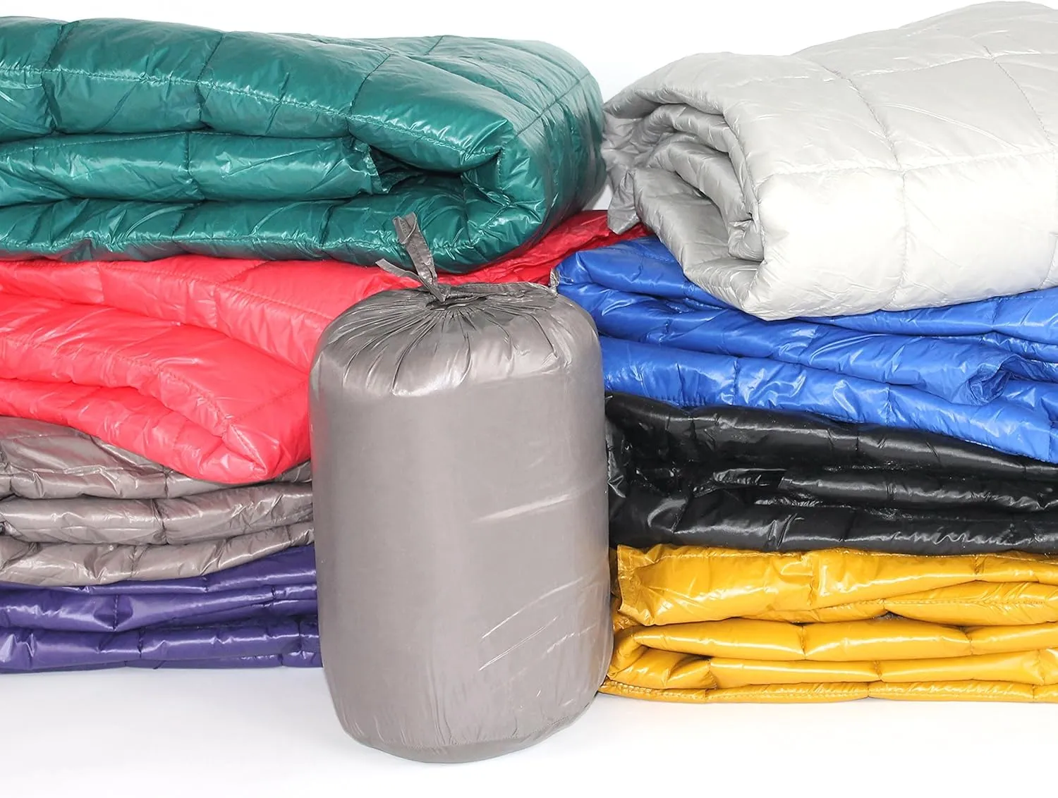 PUFF Quilted Nylon Ultra Light Throw, Gold