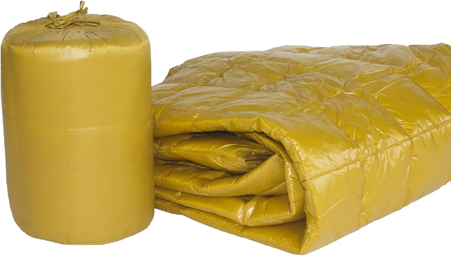 PUFF Quilted Nylon Ultra Light Throw, Gold