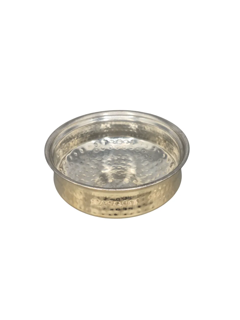 Pure Brass Hammered Hyderabadi Handi Lagan for Cooking, 10", 2 Liter's, Kalai Coating