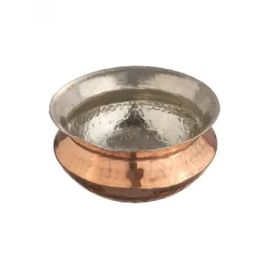 Pure Copper Cookware Sipri, Hammered Finish, 9.5", 3 Liter's, Heavy Duty, Tin Lined