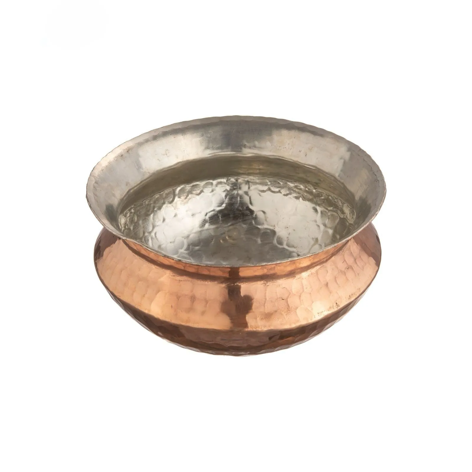 Pure Copper Cookware Sipri, Hammered Finish, 9.5", 3 Liter's, Heavy Duty, Tin Lined
