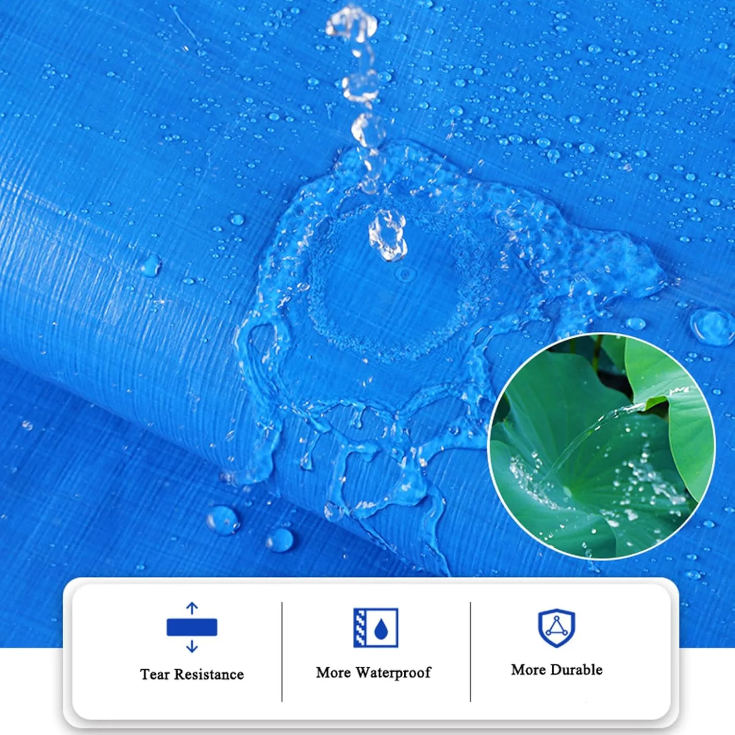 PVC Tarps Heavy Duty 13.1x49.2ft, Windproof Tarpaulin Waterproof, Tarpaulin Sheet with Eyelets, Outdoor Tarps, Rip and Tear Proof, for Groundsheet, Dog Shed, Greenhouse