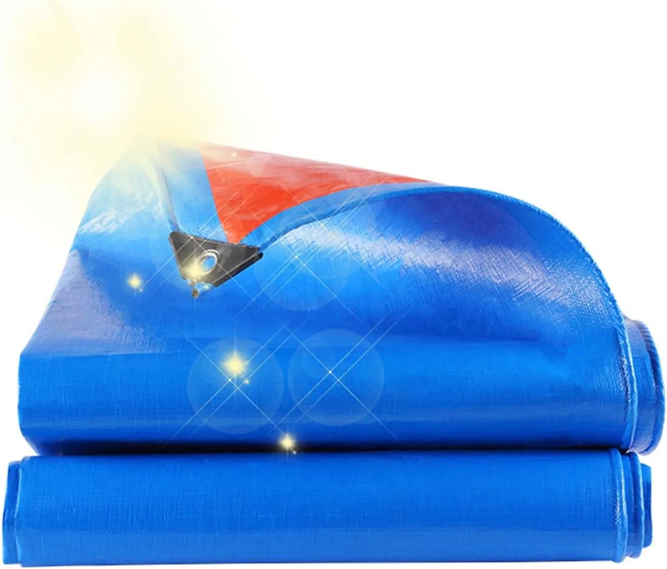 PVC Tarps Heavy Duty 13.1x49.2ft, Windproof Tarpaulin Waterproof, Tarpaulin Sheet with Eyelets, Outdoor Tarps, Rip and Tear Proof, for Groundsheet, Dog Shed, Greenhouse
