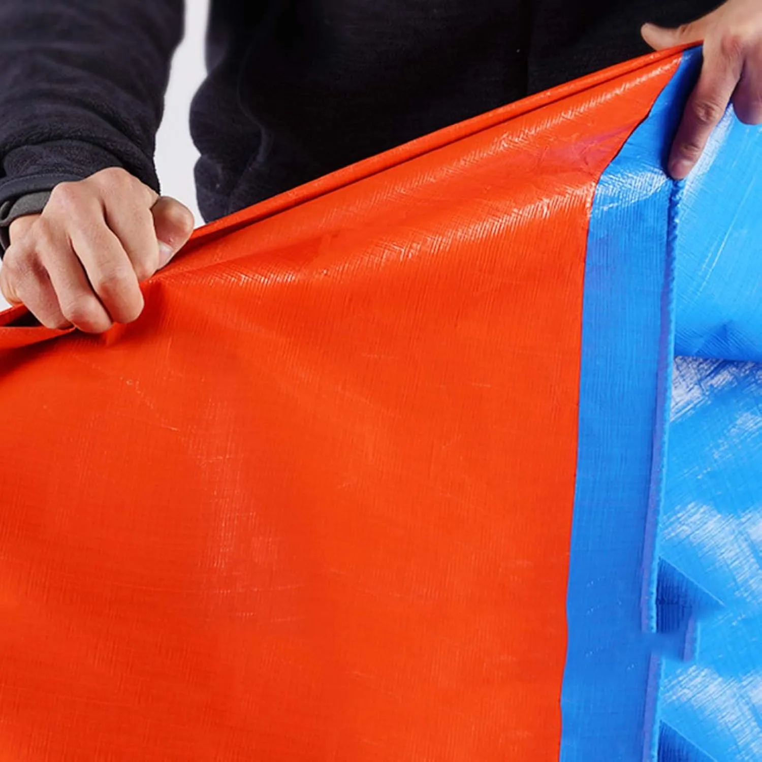 PVC Tarps Heavy Duty 13.1x49.2ft, Windproof Tarpaulin Waterproof, Tarpaulin Sheet with Eyelets, Outdoor Tarps, Rip and Tear Proof, for Groundsheet, Dog Shed, Greenhouse