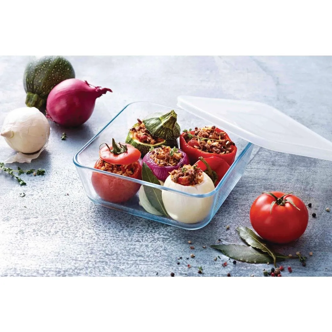Pyrex Cook & Freeze Square Dish With Lid 2Ltr
