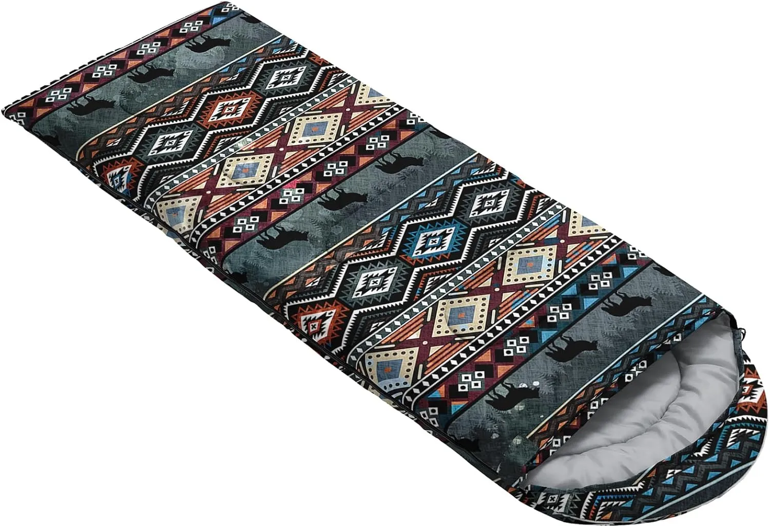 QOOMO Camping Sleeping Bags,3 Season Warm & Cool Weather,Lightweight,Waterproof Sleeping Bags for Adults & Kids,Traveling,and Outdoors,Camping Gear Equipment
