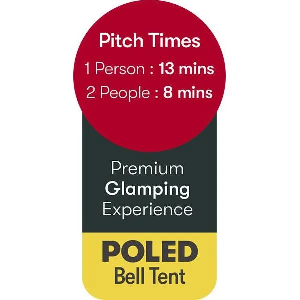 Quest Signature Glamping Classic Bell Tent 4M 6 Berth