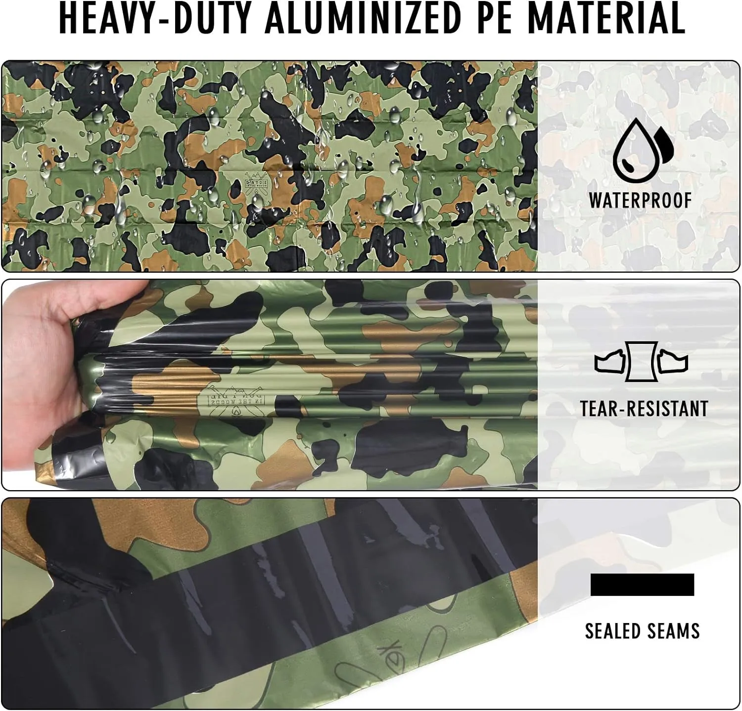 "Fred’s Survival Sack: Lightweight Waterproof Thermal Sleeping Bag for Emergencies, Camping, and Outdoor Adventures"