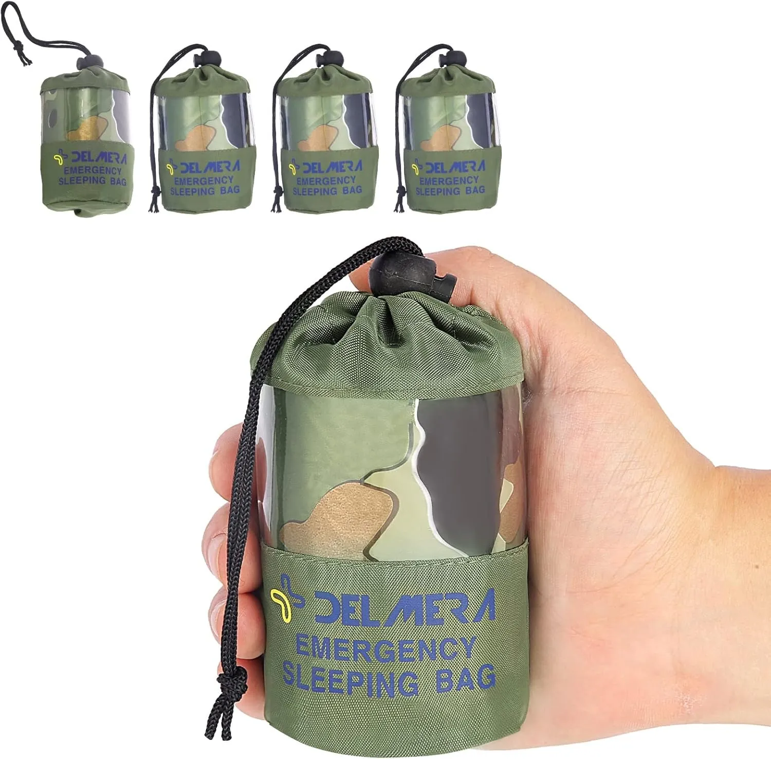 "Fred’s Survival Sack: Lightweight Waterproof Thermal Sleeping Bag for Emergencies, Camping, and Outdoor Adventures"