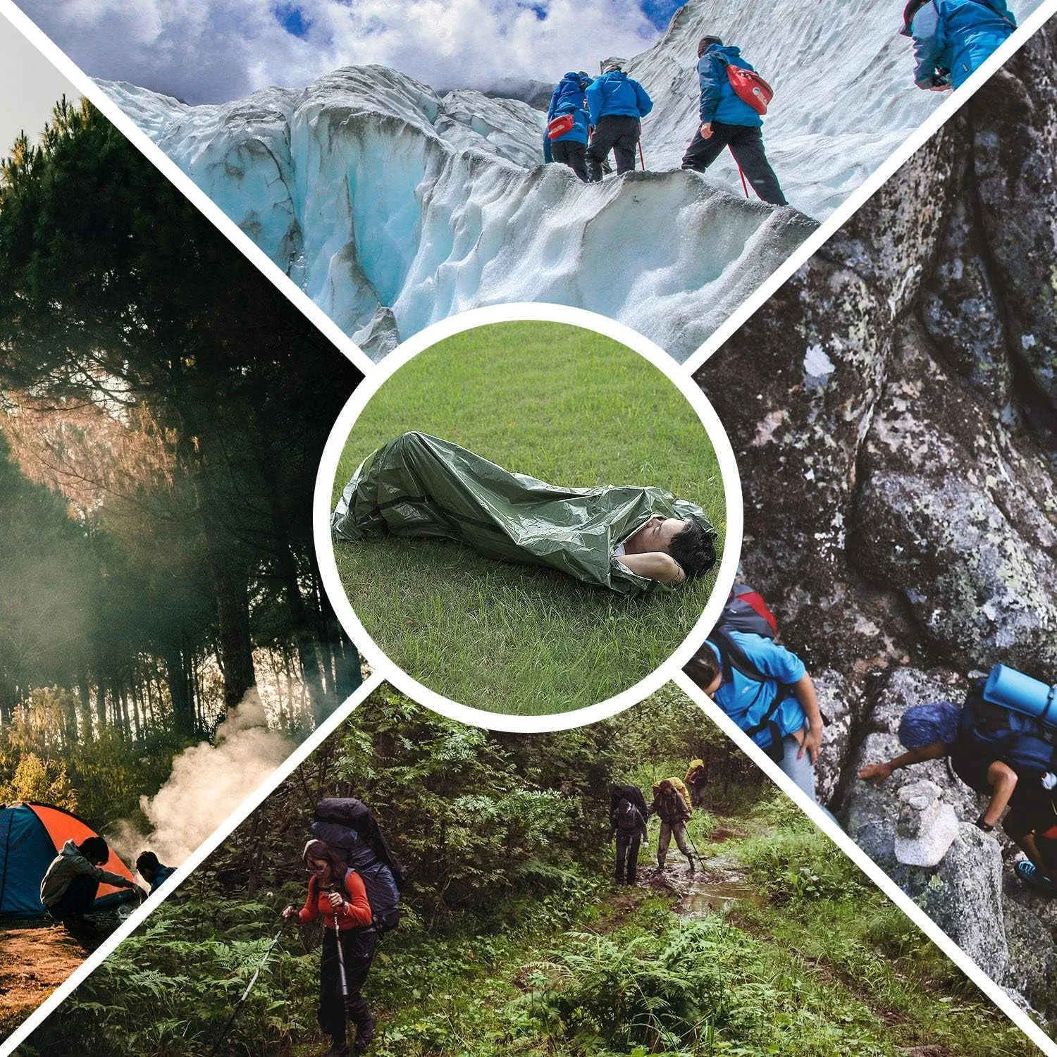 "Fred’s Survival Sack: Lightweight Waterproof Thermal Sleeping Bag for Emergencies, Camping, and Outdoor Adventures"