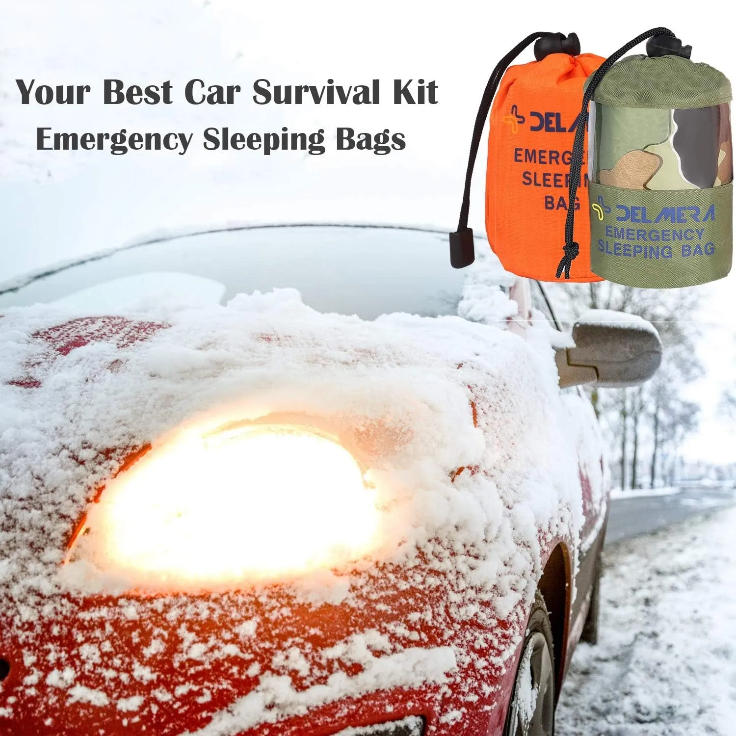 "Fred’s Survival Sack: Lightweight Waterproof Thermal Sleeping Bag for Emergencies, Camping, and Outdoor Adventures"