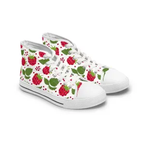 Raspberry Women's High Top Sneakers