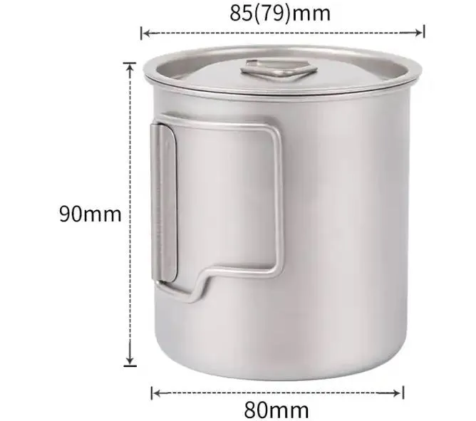RBO 450mL Titanium Camping Mug