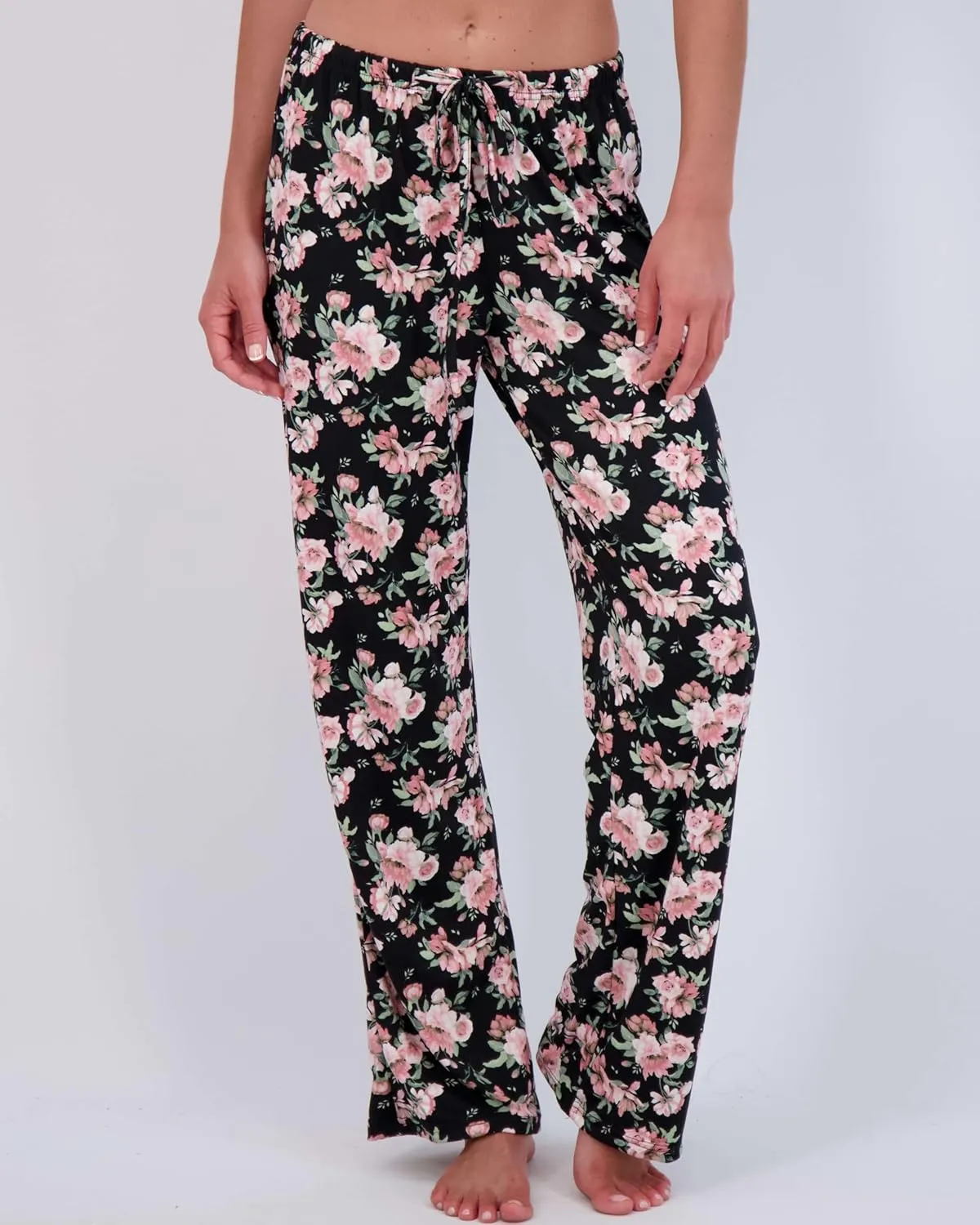 Real Essentials 3 Pack: Women’s Ultra-Soft Comfy Pajama Lounge Pants Sleepwear (Available in Plus Size)