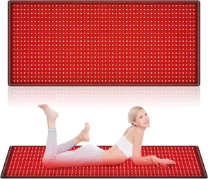 Red Light Therapy Mat for Full Body,1280 LEDs Large Mat,660nm Red Light 850nm Near Infrared Pad for Neck Shoulder Back Knee