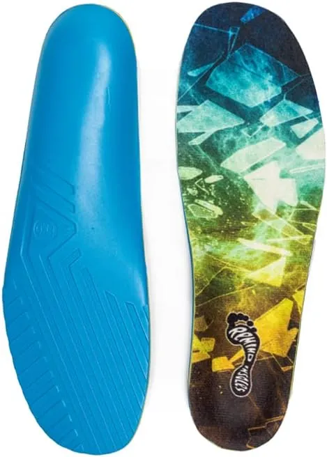 Remind Insoles - Destin Impact - Shock Absorbing Arch Support for Snowboarding, Skateboarding & All Footwear - Low Arch Support