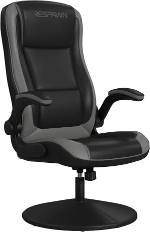 RESPAWN 800 High Back Ergonomic Floor Rocker Gaming Chair for Kids and Adults - Recliner with Armrests - Grey