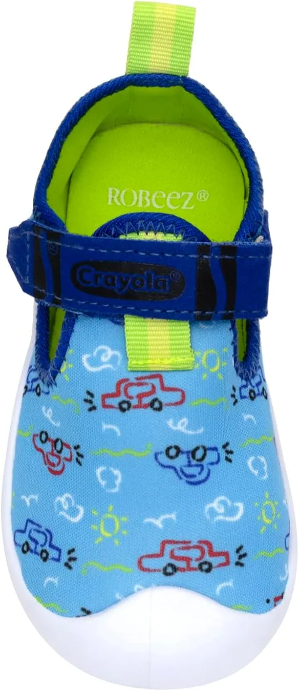 Robeez Kids Water Shoes Boys & Girls Slip Resistant Neoprene Aqua Shoes for Summer, Beach, Pool - Infant/Toddler, 12 Months - 3.5 Years