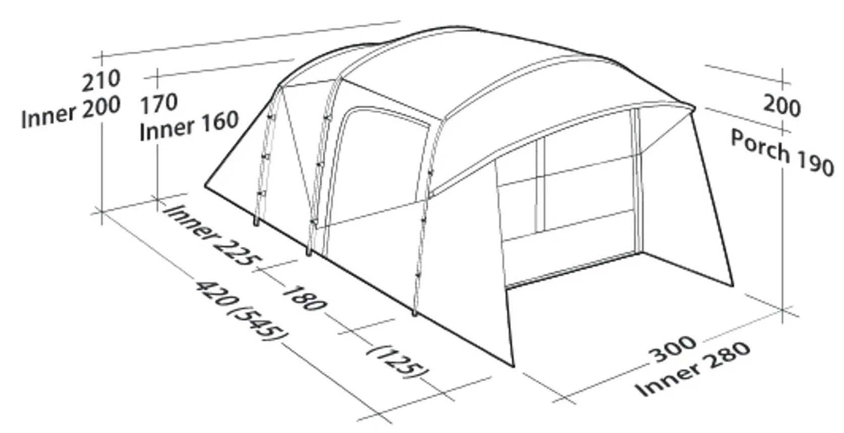 Robens Wolf Moon 5XP Tent 2023 (130333) in Brown