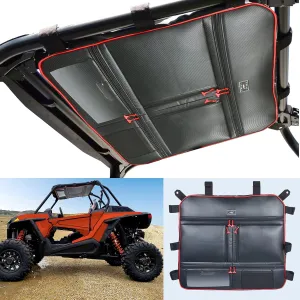 Roof Bag Large Capacity Overhead Tool Storage Bag Fit for Polaris RZR XP 1000 2 seat or 4 seat models, all years(Red Pipng)