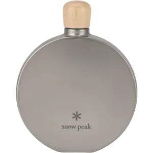 Round Titanium 5 oz Flask