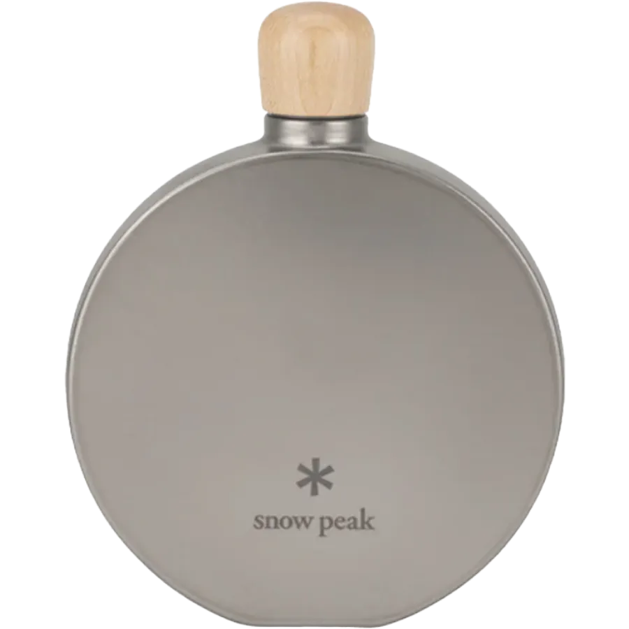 Round Titanium 5 oz Flask