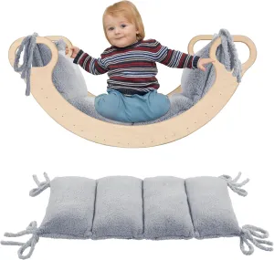 ROYALAY Cushion for Climbing Arch Rocker for Kids, Soft Seat Cushion, Floor Mats, Toddler Nap Mat, Rocker Pillow for Toddlers Arch Climber (Grey)