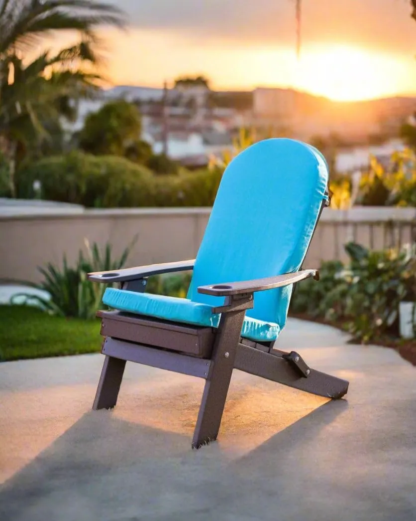RSH Decor: Sunbrella Foam Adirondack Chair Cushion | 48” x 20” x 2” | Sunbrella Performance Fabric | Water and Fade-Resistant | Outdoor Cushion for Patio Furniture | Canvas Burgundy
