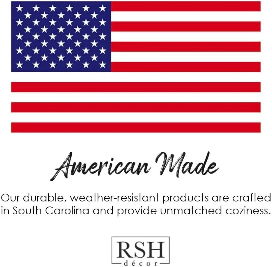 RSH Decor: Sunbrella Foam Adirondack Chair Cushion | 48” x 20” x 2” | Sunbrella Performance Fabric | Water and Fade-Resistant | Outdoor Cushion for Patio Furniture | Canvas Burgundy