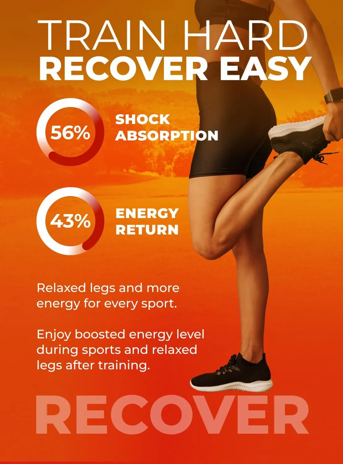 Running Athletic Shoe Insoles Men Women - Sport Insole - Shock Absorption Inserts - Walking Hiking Hockey Tennis Basketball - Orthotic Comfort Cushions Inserts Sneakers