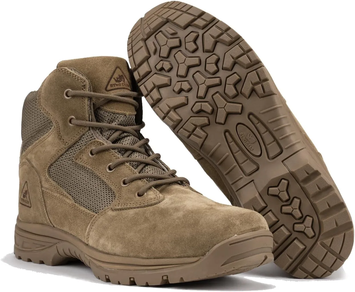 RYNO GEAR 6" Coolmax Tactical Combat Breathable Side Zip Boots