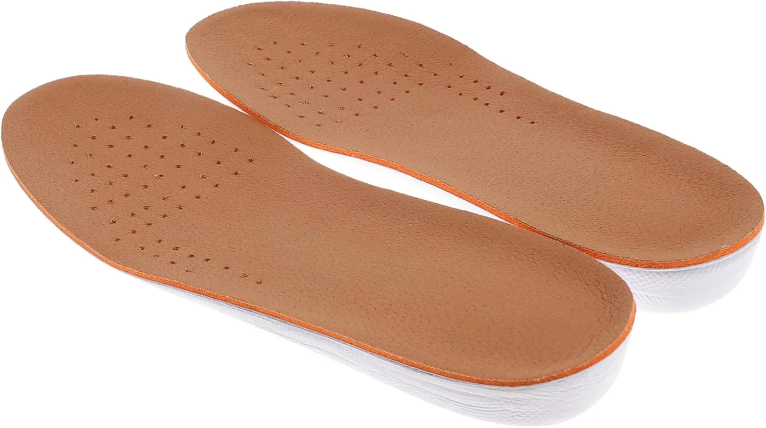 SAFIGLE Height Increase Insoles 2.5cm Taller Pads for Women Men Breathable Pig Skin Shoe Lifts Comfortable Taller Insoles for Dress Shoes