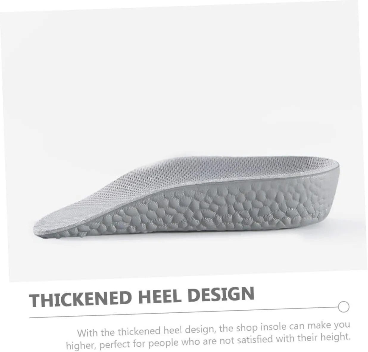 SAFIGLE Height Increase Insoles Arch Supports for High Heels 2 Pairs Booster Inserts