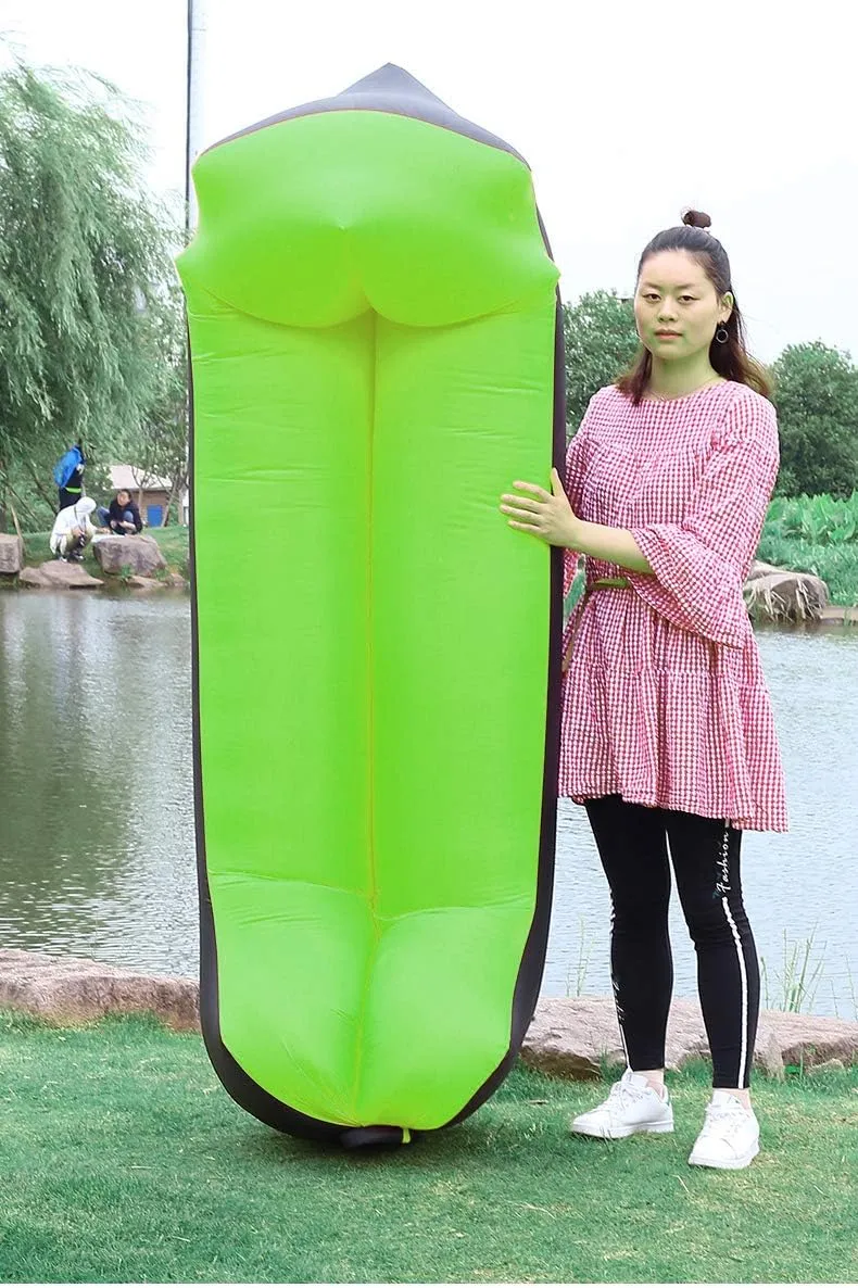 sanstar Inflatable Lounger Air Sofa Pouch Inflatable Couch Air Chair Hammock Portable Waterproof Anti-Air Leaking for Indoor/Outdoor Camping Hiking Travel Pool Beach Picnic Backyard Lakeside