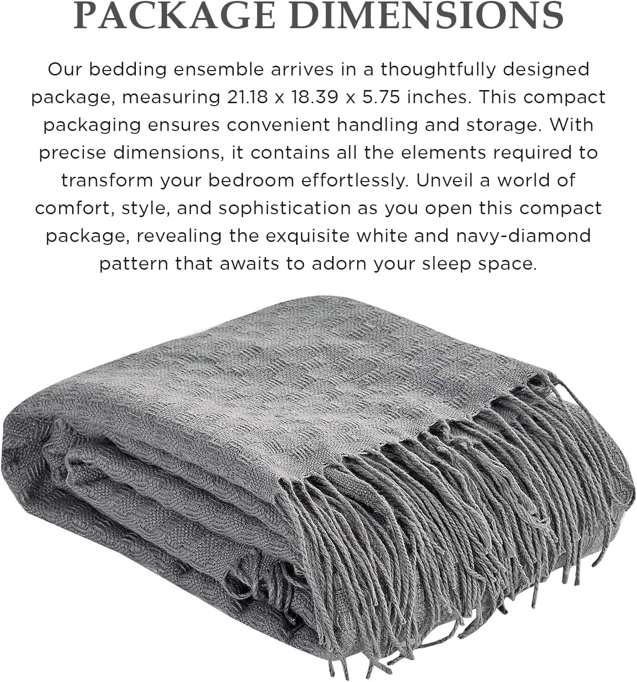 Sapphire Home Luxury 8 Piece Full Queen Comforter Set with Shams, Cushions, and Throw, Modern Elegant Light Gray Damask Pattern Comfy Bedroom Cover Collection Sheet, Bed in a Bag, Queen Size