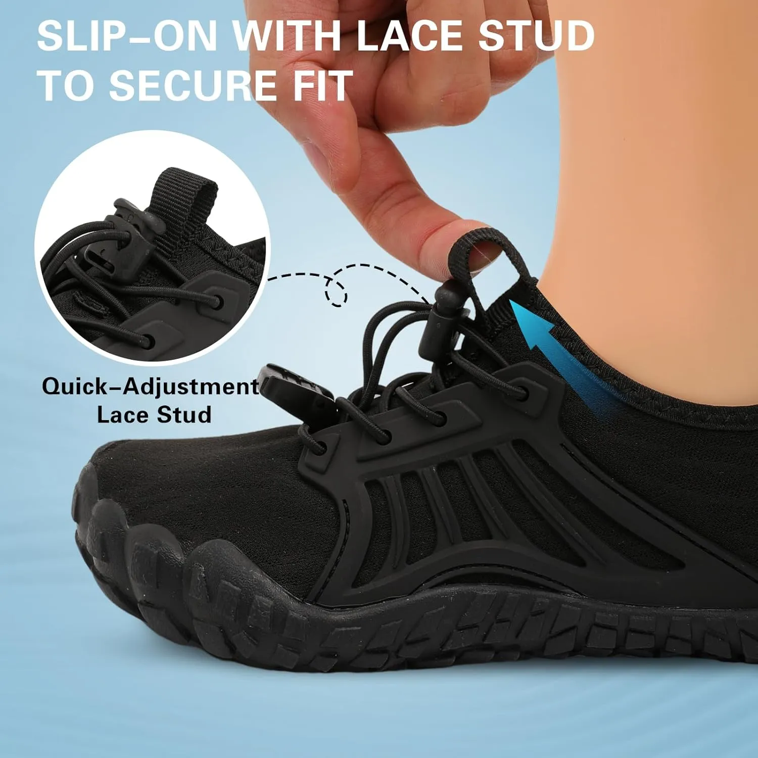 Scurtain Water Shoes for Kids Boys Girls Quick Dry Aqua Shoes Barefoot Beach Sports Swim Pool for Little Big Kid with Drainage