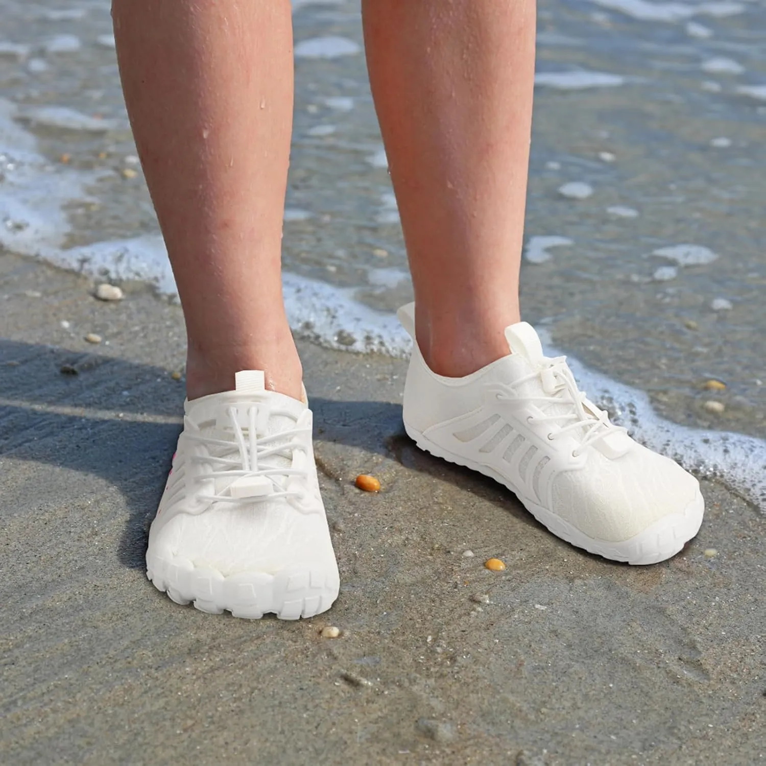 Scurtain Water Shoes for Kids Boys Girls Quick Dry Aqua Shoes Barefoot Beach Sports Swim Pool for Little Big Kid with Drainage