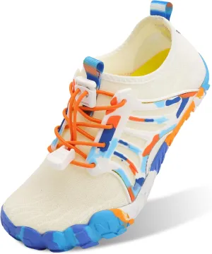 Scurtain Water Shoes for Kids Boys Girls Quick Dry Aqua Shoes Barefoot Beach Sports Swim Pool for Little Big Kid with Drainage