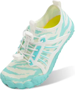 Scurtain Water Shoes for Kids Boys Girls Quick Dry Aqua Shoes Barefoot Beach Sports Swim Pool for Little Big Kid with Drainage