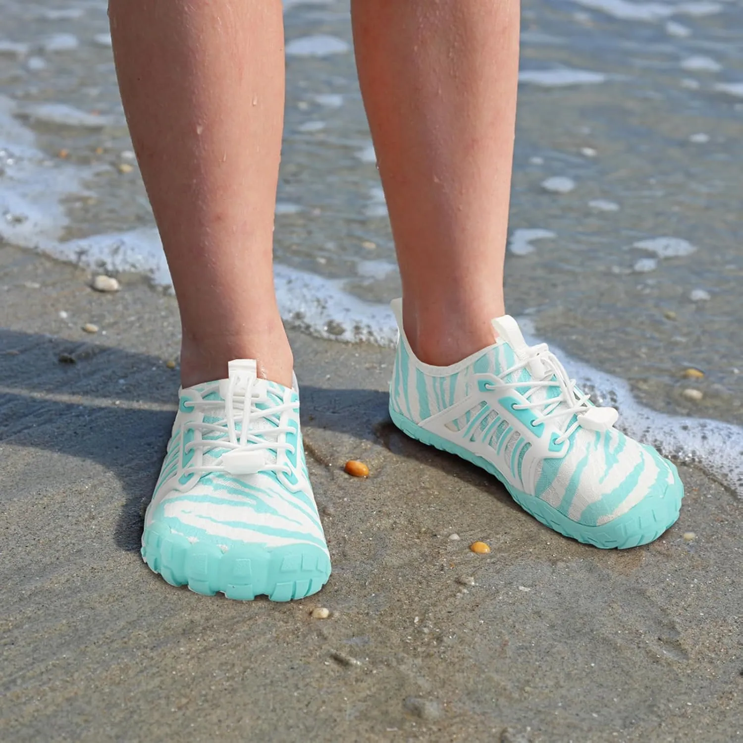 Scurtain Water Shoes for Kids Boys Girls Quick Dry Aqua Shoes Barefoot Beach Sports Swim Pool for Little Big Kid with Drainage