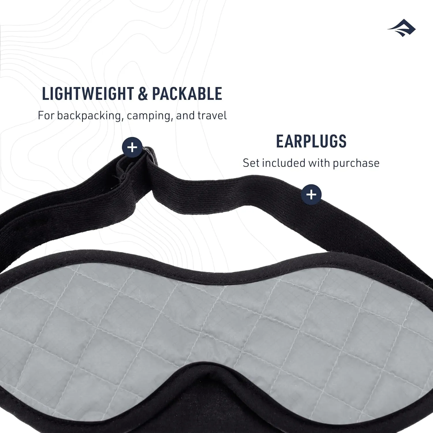 Sea to Summit TravellingLight Eye Shade Travel Sleep Mask, High rise grey