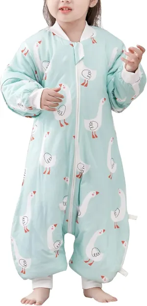SEAUR - Baby Sleep Bag Winter Toddler Wearable Blanket Girl Boy Walking Sleeping Bag Pajamas Long Sleeve Warm