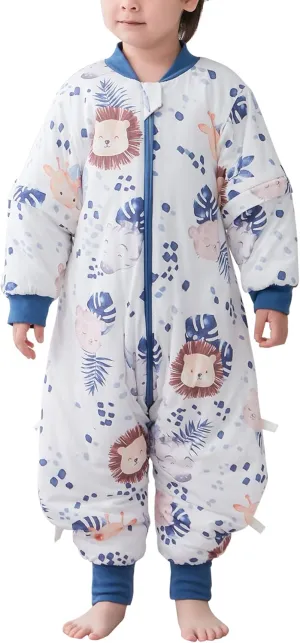 SEAUR - Baby Sleep Bag Winter Toddler Wearable Blanket Girl Boy Walking Sleeping Bag Pajamas Long Sleeve Warm
