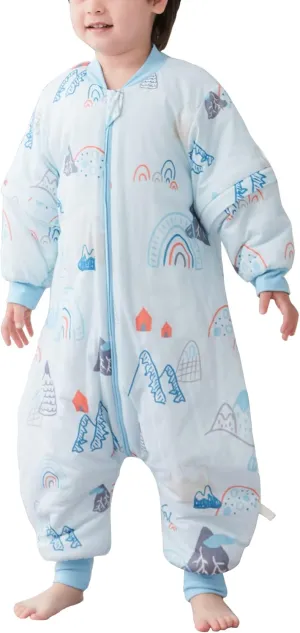 SEAUR - Baby Sleep Bag Winter Toddler Wearable Blanket Girl Boy Walking Sleeping Bag Pajamas Long Sleeve Warm