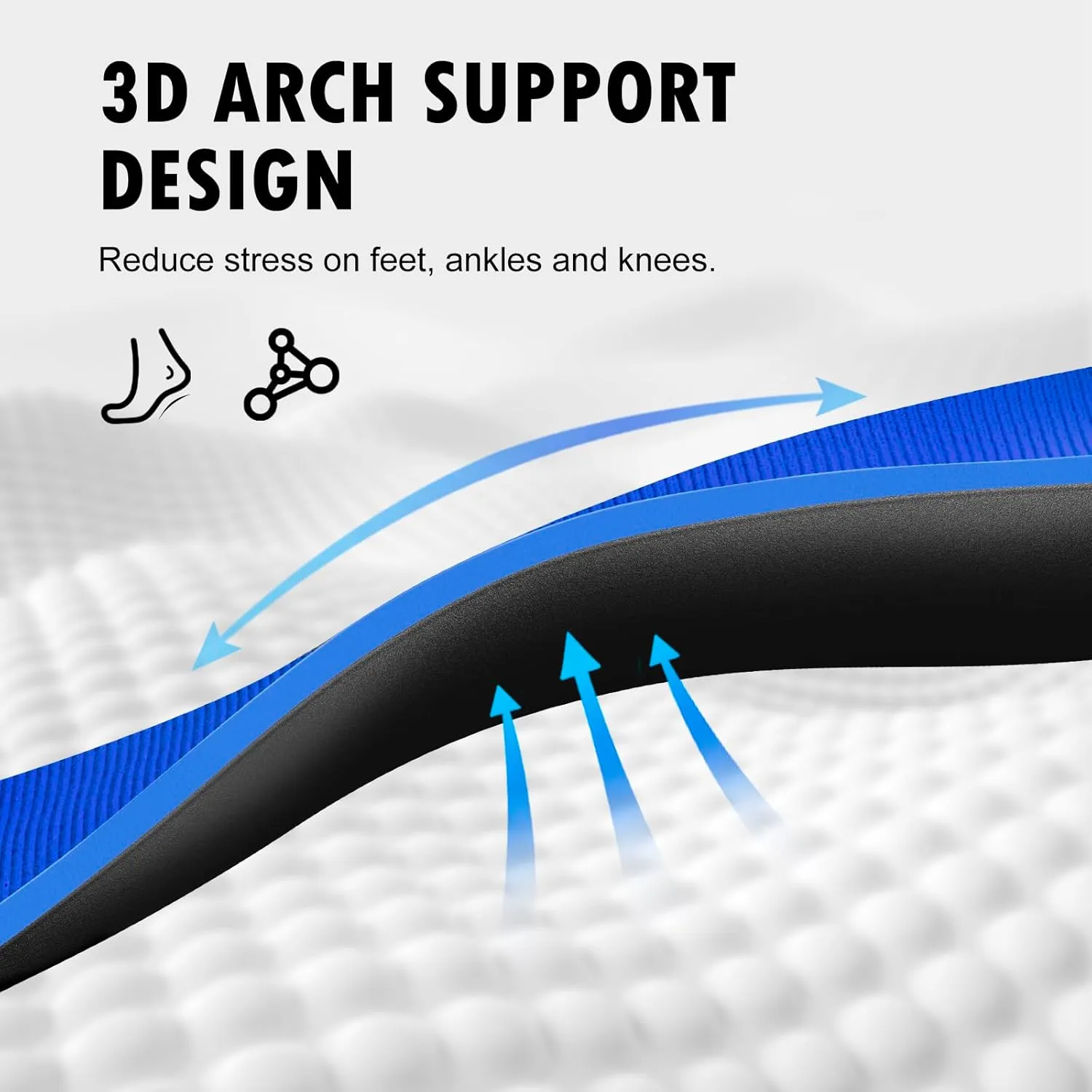 Shoe Insoles Arch Support Inserts Orthotic Insoles for Plantar Fasciitis, Flat Feet, High Arch, Pronation, Heel Spurs & Foot Pain