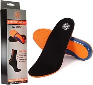 Shoe Insoles for Men, Memory Foam Insoles Relieve Flat Feet & Heel Pain Anti-Fatigue Arch Support Work Boot/Hiking Shoe Inserts (L)