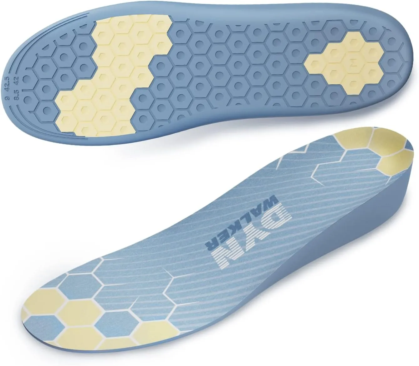 Shoe Lifts Men, DynWalker Height Increasing Shoe Inserts, Heel Lifts for Shoes, Suitable for Standing All Day, Comfort and Invisible Height Increase Insoles M Blue