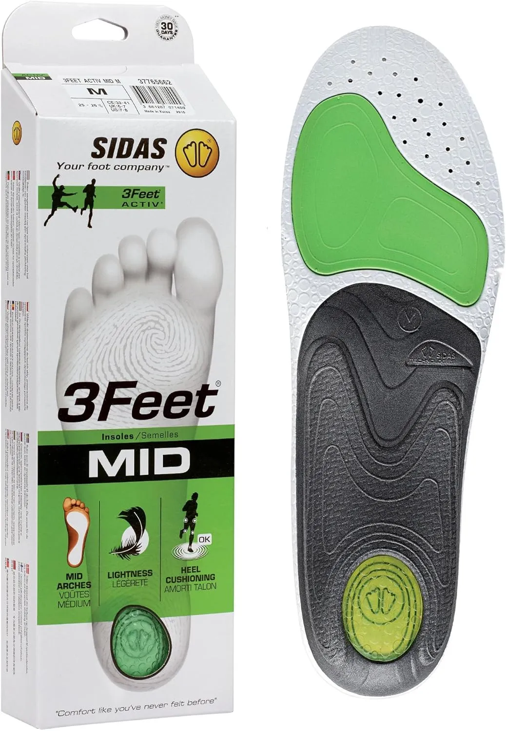 Sidas Active Mid, Unisex Insoles