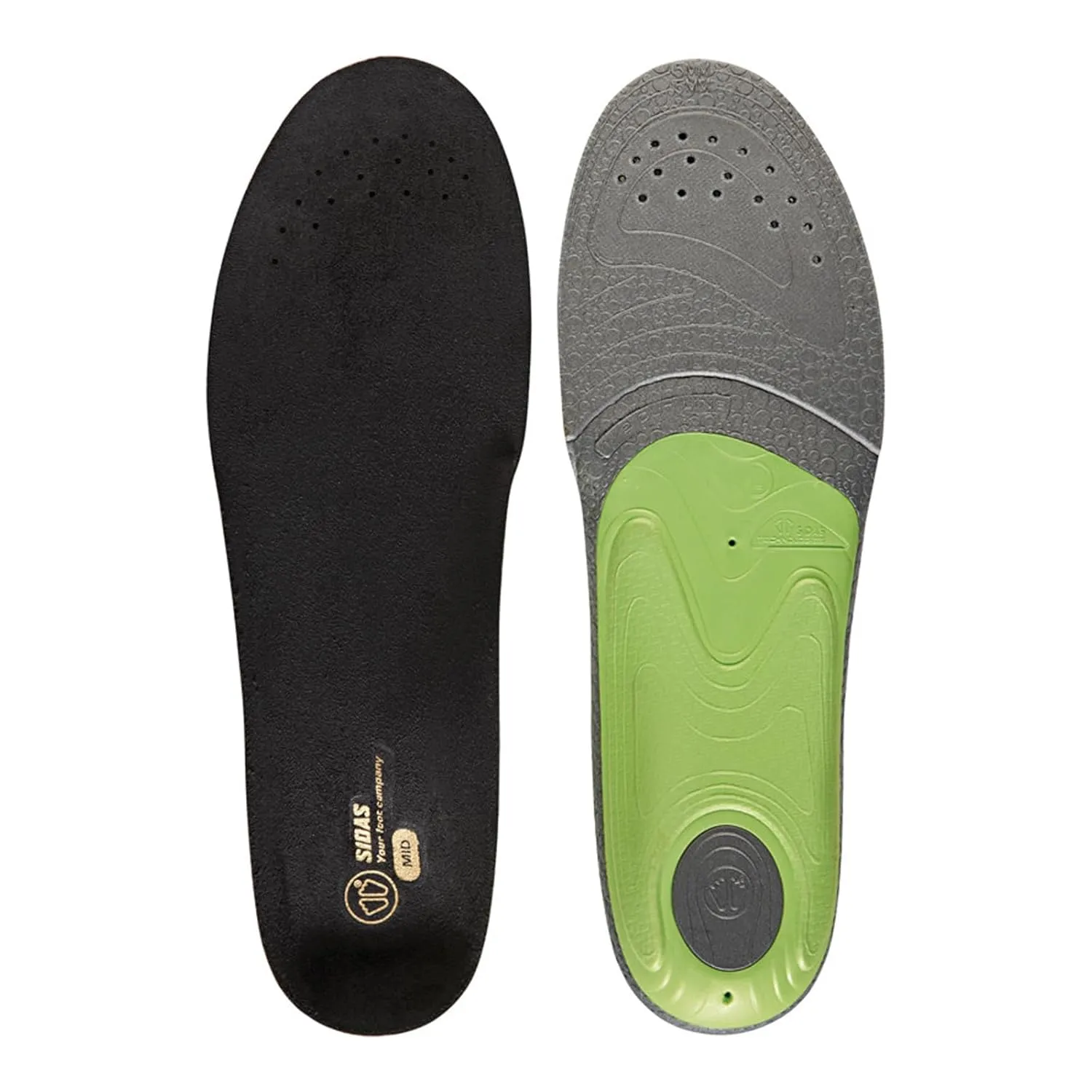 SIDAS Unisex 3Feet Slim Mid-Arched Feet Breathable Cushioned Everyday Insoles | Cutting Line for Making Half-Insoles, Large